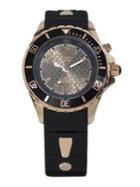 Kyboe Power Black Silicone And Rose Goldtone Stainless Steel Strap Watch/40mm