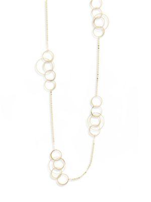 Lana Jewelry Bond 14k Yellow Gold Station Necklace/36