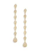 Meira T Pear Diamond & 14k Yellow Gold Dangle Drop Earrings
