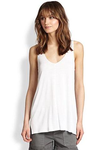 Vince Draped Jersey Tank