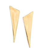 Alexis Bittar Liquid Gold Angled Pyramid Earrings