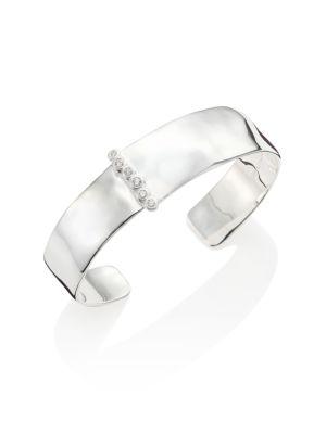 Ippolita Glamazon Medium Diamond & Sterling Silver Cuff Bracelet