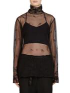 Ann Demeulemeester Embroidered Cotton Top