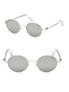 Moncler Ml 0057 White Round Sunglasses/49mm