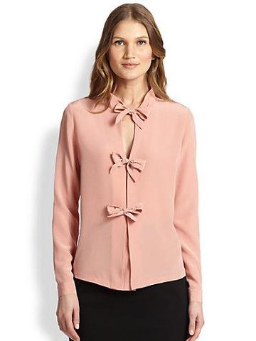 Raoul Silk Bow Tie Blouse