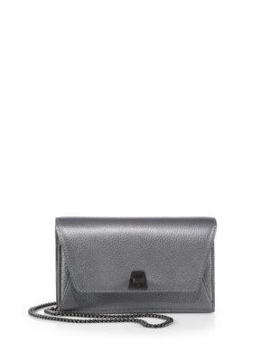 Akris Anouk Mini Metallic Leather Envelope Clutch