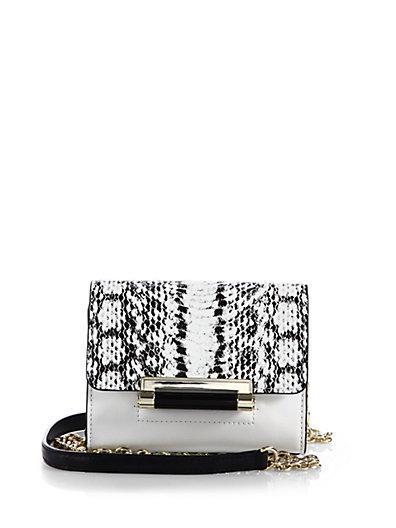 Diane Von Furstenberg Micro Mini Snake Crossbody Bag