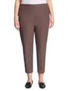 Eileen Fisher, Plus Size Crepe Slim-fit Cropped Pants