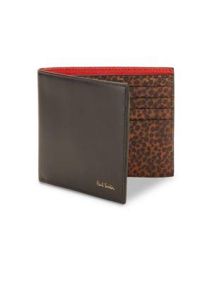 Paul Smith Animal-print Leather Billfold Wallet