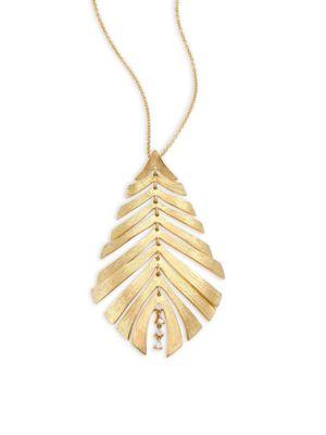 Hueb Bahia Diamond & 18k Yellow Gold Pendant Necklace