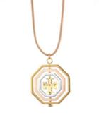 Tory Burch Logo Spinner Pendant Necklace