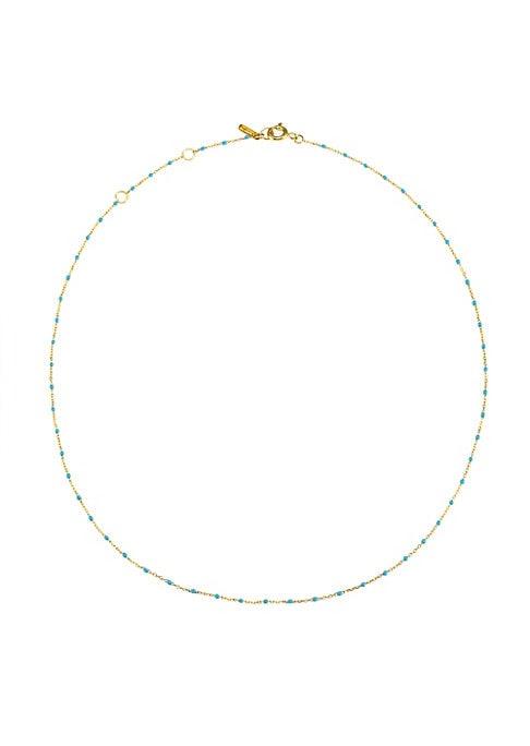 Chan Luu Capri Beaded & Goldplated Sterling Silver Short Necklace