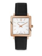 Larsson & Jennings Norse 34mm Rose Gold & Leather Watch