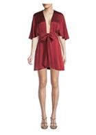 Cami Nyc The Lane Tie-front Silk Dress