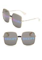 Gucci 60mm Guccify Unisex Square Sunglasses