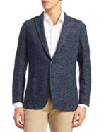 Saks Fifth Avenue Collection Herringbone Suit Jacket
