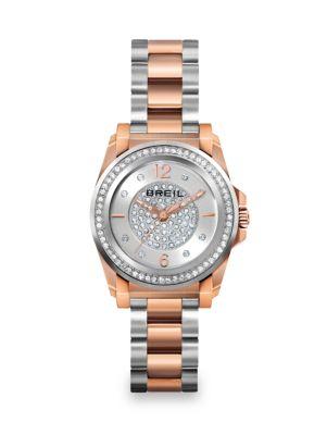 Breil Manta Two-tone Stainless Steel & Crystal Bracelet Watch