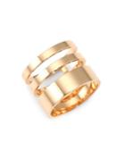 Repossi Three Row 18k Rose Gold Ring