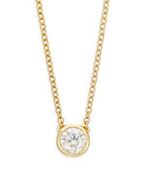 Hearts On Fire 18k Yellow Gold & Diamond Pendant Necklace