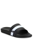 Saks Fifth Avenue Collection Striped Strap Slides