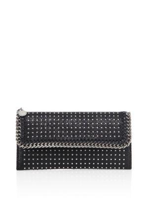 Stella Mccartney Studded Faux-leather Continental Flap Wallet