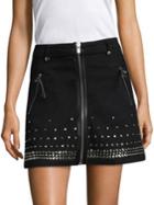 The Kooples Washed Out Denim Skirt