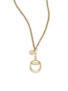 Gucci Horsebit 18k Yellow Gold Pendant Necklace