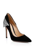 Gianvito Rossi Fringe Suede Point Toe Pumps