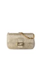 Fendi Embroidered Beaded Micro Baguette