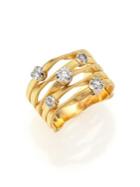 Marco Bicego Marrakech Diamond & 18k Yellow Gold Five-strand Ring