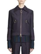 Nina Ricci Wool Silk Cropped Jacket