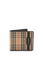 Burberry Check Leather Billfold Wallet