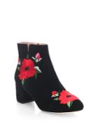 Kate Spade New York Langton Embroidered Leather Booties