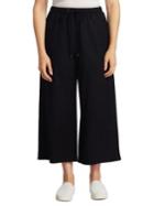 Eileen Fisher, Plus Size Boil Wool Wide-leg Crop Pants