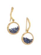 Aurelie Bidermann Blue Sapphire & 18k Yellow Gold Chivor Earrings