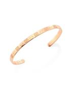 Gucci Icon 18k Rose Gold Bangle Bracelet