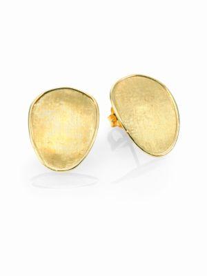 Marco Bicego Lunaria 18k Yellow Gold Small Button Earrings