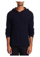 Ralph Lauren Purple Label Cashmere Cabled Hoodie Sweater