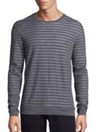John Varvatos Star Usa Cotton Striped Sweatshirt