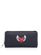 Christian Louboutin Winged Heart Leather Wallet