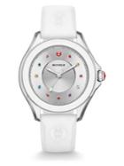 Michele Watches Cape Multicolor Topaz, Stainless Steel & Silicone Strap Watch
