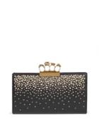 Alexander Mcqueen Leather Knuckle Pouch Clutch