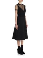 Valentino Tulle Bodice A-line Dress
