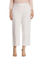 Eileen Fisher, Plus Size Organic Linen Cropped Pants