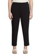 Eileen Fisher, Plus Size Slouchy Slim Ankle Pants