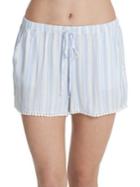 In Bloom Breezy Chambray Striped Shorts