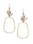 Alexis Bittar Elements 10k Yellow Gold & Crystal Pineapple Earrings