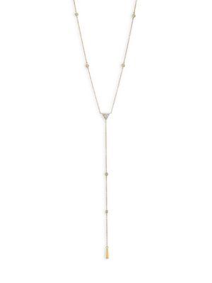 Hearts On Fire Triplicity Triangle Diamond Lariat Necklace