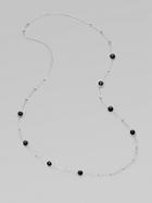 Ippolita Onyx & Sterling Silver Mini Lollipop Illusion Chain Necklace