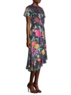 Etro Floral-print Cap-sleeve Midi Dress